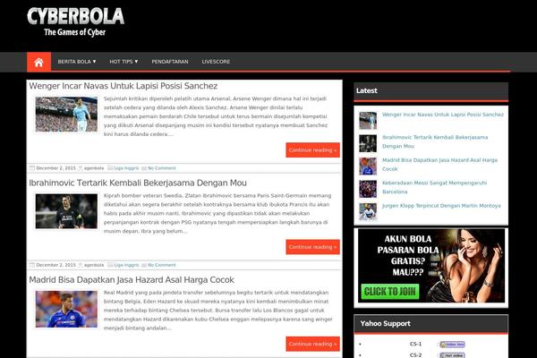 cyberbola.info site used Magazine Style