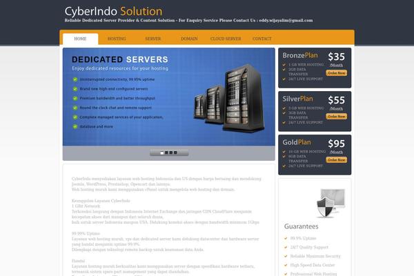 Hosting Square theme site design template sample