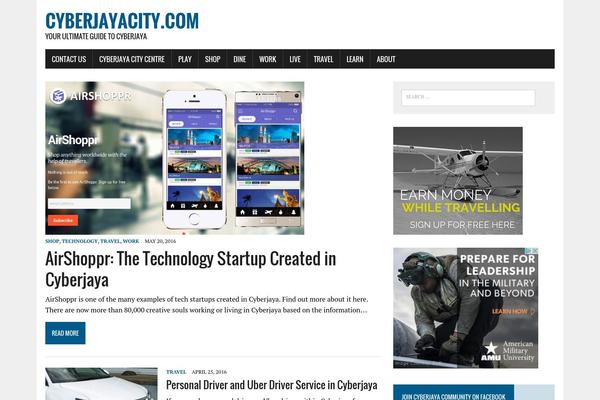 cyberjayacity.com site used MH Newsdesk lite