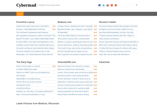 Onenews Premium theme site design template sample