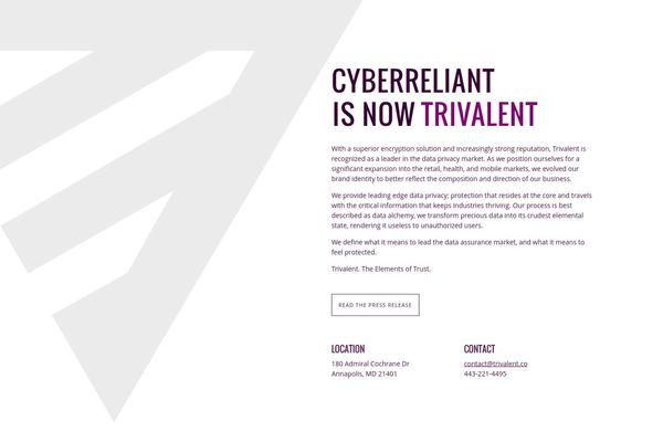 cyberreliant.com site used Cyberreliant