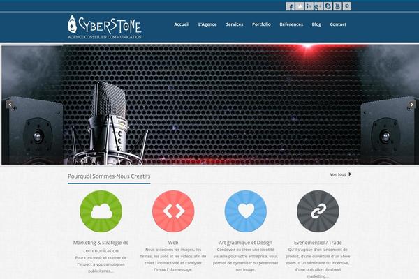 cyberstonedesign.com site used Liofolio