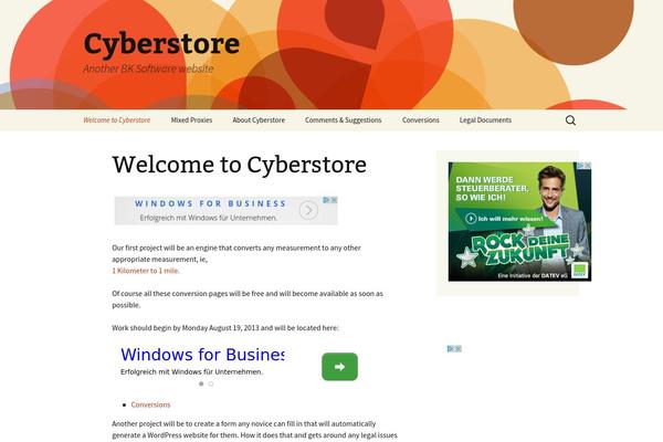 Twenty Thirteen theme site design template sample