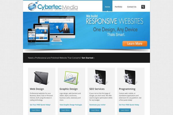 Inceptio theme site design template sample