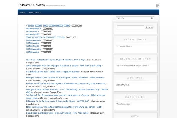 WhiteHouse theme site design template sample