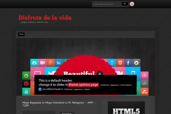 Destro theme site design template sample