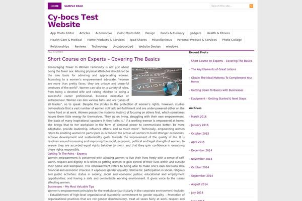 cybtest.org site used Freshlife