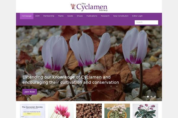 cyclamen.org site used Cyclamen-society