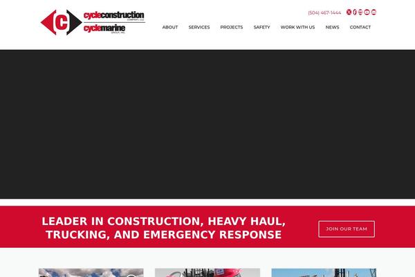 Construction-child theme site design template sample