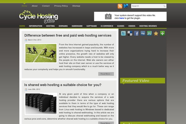 cyclehosting.com site used Ariya