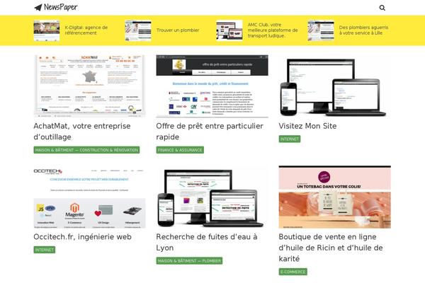 NewsPaper theme site design template sample