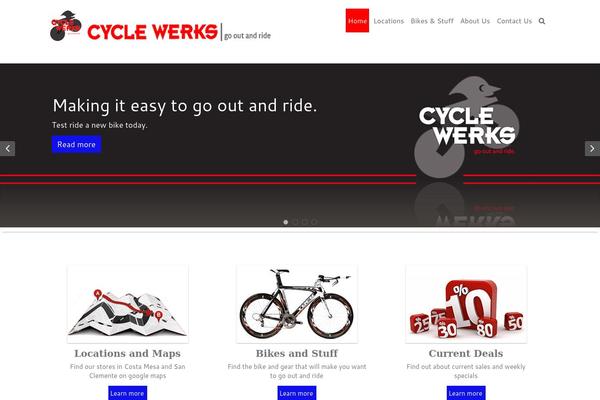 cyclewerks.net site used Tbiz
