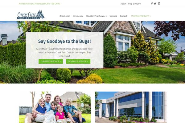 cypresscreek theme websites examples
