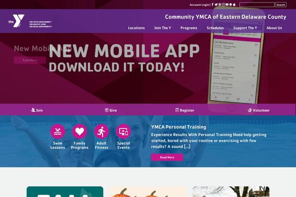 Ymca theme site design template sample