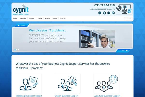 cygnit.com site used Cygnit