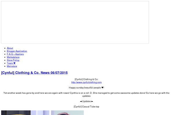 cynfulclothing.com site used Nishita-wpcom