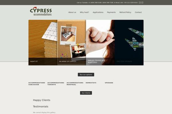 cypressaccommodations.com site used Corona