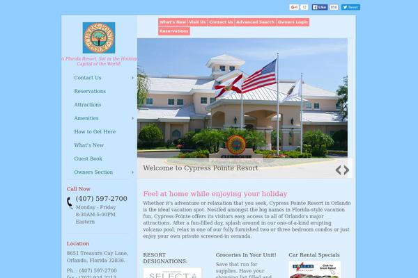 Vacationrental theme site design template sample