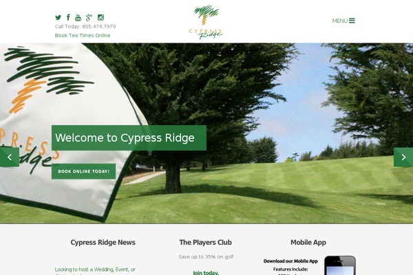 Cypress theme site design template sample