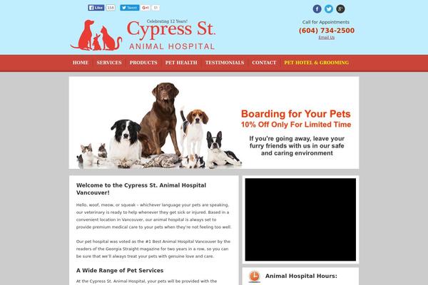 Pets theme site design template sample