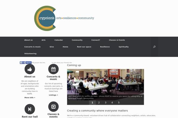 Vantage theme site design template sample