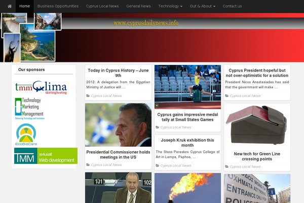 PR News theme site design template sample