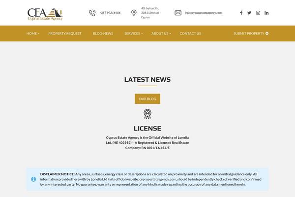 Site using Myhome-idx-broker plugin