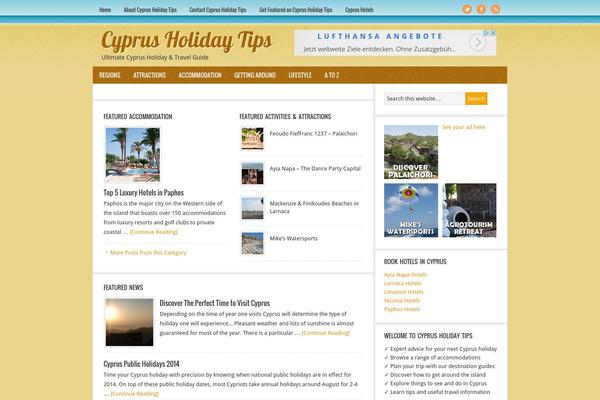 News theme site design template sample