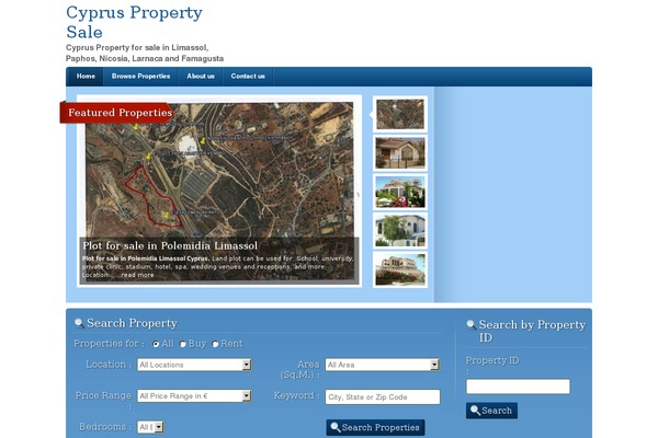 RealEstate theme site design template sample