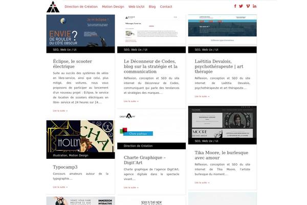 Gridly theme site design template sample