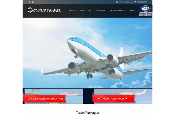 Tour Package theme site design template sample