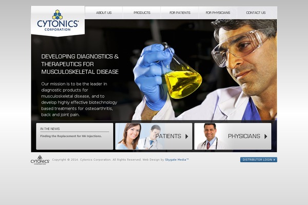 cytonics.com site used Cytonics