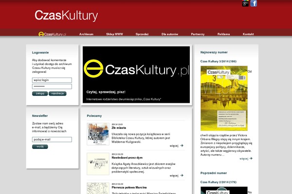 czaskultury.pl site used Czaskultury