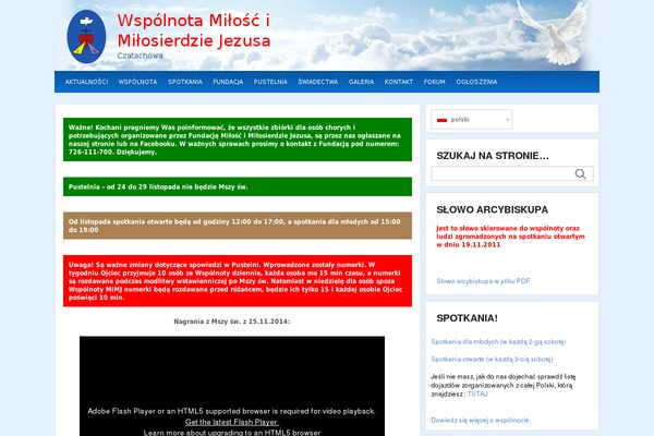 Calypso theme site design template sample