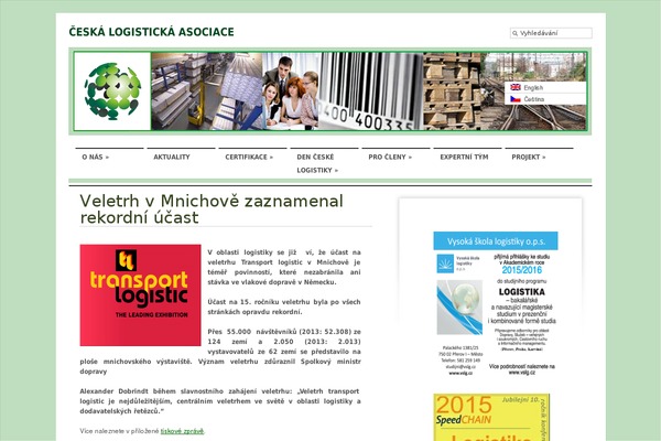 czech-logistics.eu site used Logistics
