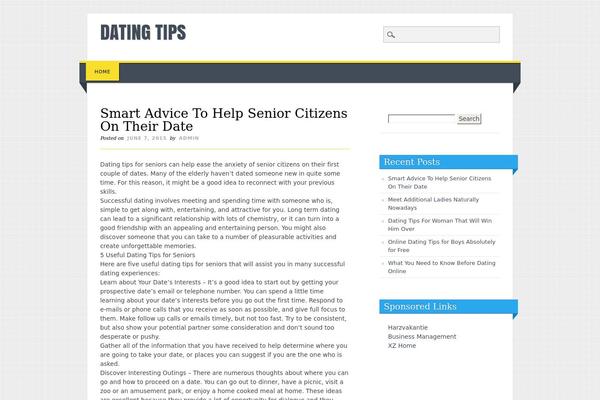 Living Journal theme site design template sample