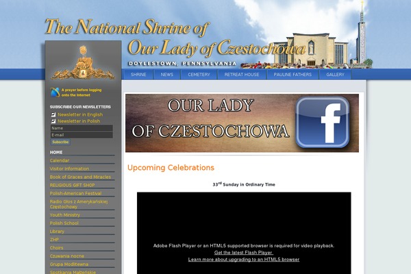 Church-suite theme site design template sample