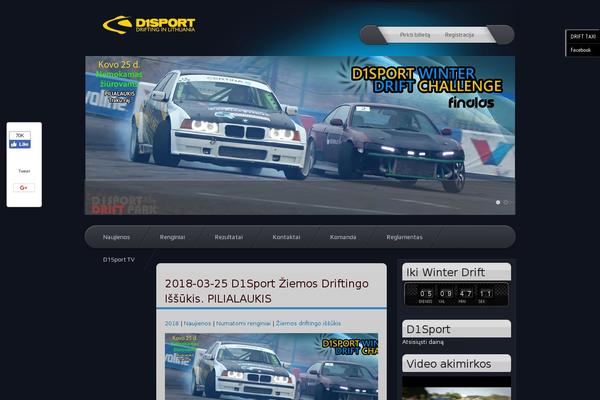 Site using CodeFlavors floating menu plugin