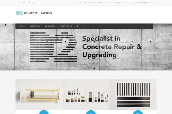 Constructo theme site design template sample