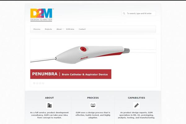 Gaia theme site design template sample