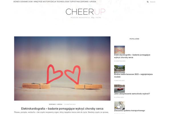 CheerUp theme site design template sample