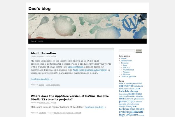 WordPress website example screenshot