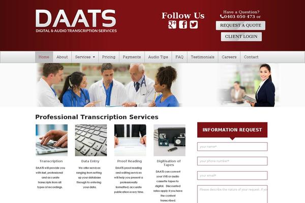 daats.com.au site used Daats