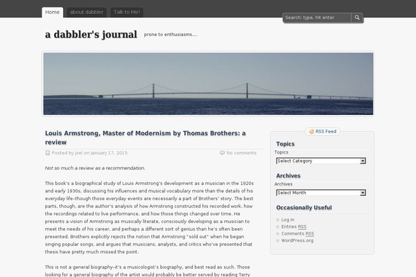 zBench theme site design template sample