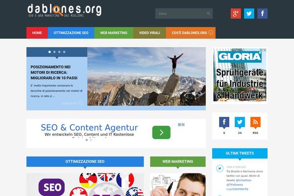 InTouch theme site design template sample