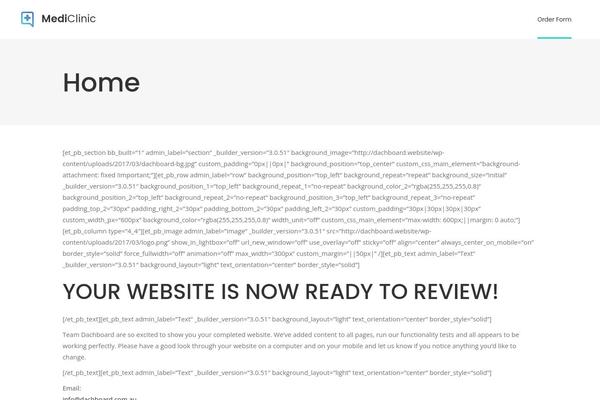 MediClinic theme site design template sample
