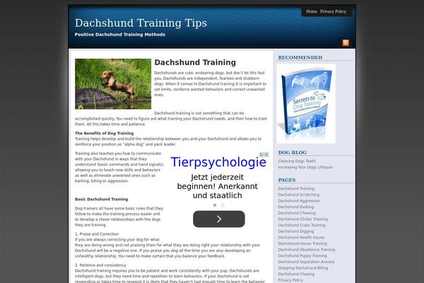 dachshundtrainingtips.com site used Sleek