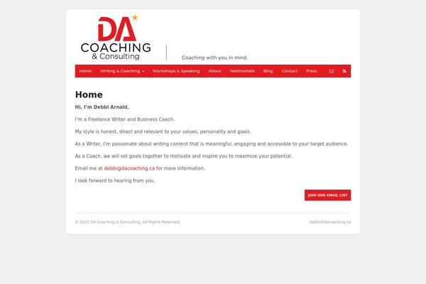 dacoaching.ca site used Canvas