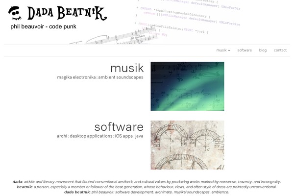Cenote theme site design template sample
