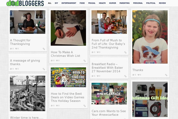 dadbloggers.net site used Wp_pinfinity5-v1.5.1